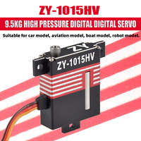 Servo Digital de Alta Presión ZY-1015HV de 9.5kg, Motor sin Núcleo a Prueba de Agua IP56 para Mejoras de Alto Rendimiento en Carreras RC