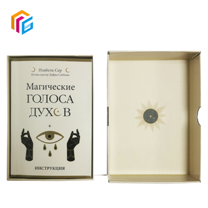 Boîte à couvercle de taille personnalisée cartes de tarot d'affirmation <span class=keywords><strong>jeu</strong></span> de cartes Flash en carton brillant avec service d'impression personnalisé - Product Image 6