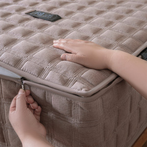 Protège-<span class=keywords><strong>matelas</strong></span> matelassé 100 % coton avec fermeture éclair intégrale, protection de lit à 720 degrés pour chambre à coucher, drap-housse intégral - Product Image 6