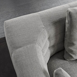 Italian Minimalist Fabric <b>Sofa</b> <b>Cream</b> Style Straight Row Linen <b>Sofa</b> Modern Simple Living Room Small Household <b>Sofa</b> - Product Image 4