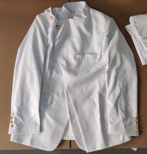 XXS-7XL tasarımcı lacivert erkek takım elbise standı yaka kostüm Homme düğün smokin damat balo Slim Fit Blazer <span class=keywords><strong>2</strong></span> parça ceket + pantolon - Product Image 5