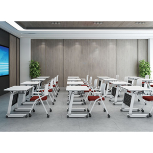 Vendita calda sala formazione tavolo e sedie Flip Top tavolo da allenamento ufficio tavoli da lavoro per seminari - Product Image 1