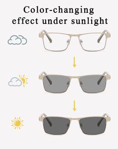 <span class=keywords><strong>Gafas</strong></span> de Lectura Multifocales Fotocromáticas Delgadas 2026, Lentes de PC con Protección Anti Luz Azul, Marco Metálico, Protección UV, <span class=keywords><strong>Gafas</strong></span> <span class=keywords><strong>para</strong></span> Presbicia <span class=keywords><strong>para</strong></span> Hombre - Product Image 2