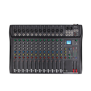 Console de mixage DJ professionnelle OEM DT12, entrée MP3, alimentation fantôme 48V, mixeur audio 12 canaux - Product Image 1