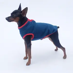 Оптовая продажа, Теплая Флисовая Куртка для собак, свитер, Одежда для собак, жилет на пуговицах