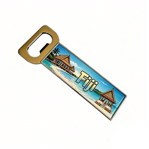 ที่เปิดขวดแม่เหล็กของที่ระลึกพระอาทิตย์ตกที่ไซปัน <span class=keywords><strong>ฟิจิ</strong></span> ลากูน มิลอส ไซคลาดิก ทาวน์ ของขวัญท่องเที่ยวแบบกำหนดเอง ที่เปิดขวดเบียร์ แม่เหล็กติดตู้เย็น - Product Image 2