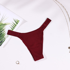 Nouvelles culottes courtes sexy en coton uni avec bande élastique à lettres pour femmes - Product Image 5