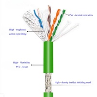 Oferta especial, 5M de longitud, conector M12 4 pines 8 pines a X código D a enchufe RJ45 Cable Ethernet Profinet Flex arnés de cables blindado