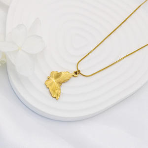 Ross-border ins-cadena colgante de acero inoxidable, collar de serpiente redondo chapado en oro real al vacío, se puede fijar Y22 22 - Product Image 4