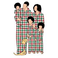 2026 Set Piyama Lengan Panjang Musim Dingin Terlaris dari Serat Protein Susu untuk Bayi Perempuan Ukuran Besar Desain Kartun Keluarga Natal