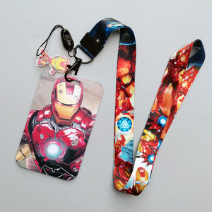 Porta Tarjetas de Identificación de Autobús de Alta Calidad con Diseño de Anime, Impresión por Transferencia de Calor, Cordón para Tarjeta de Estudiante, Iron Man - Product Image 4