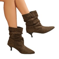 Bottes mi-mollet pour femmes, style 2026, légères, respirantes, avec doublure en maille et talon aiguille, pour le commerce extérieur