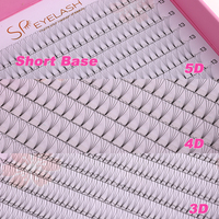 Nouvelles Extensions de Cils Volume Russe Pré-faites (Fans) Marque Privée 2D 3D 4D 5D 6D 7D 8D 10D