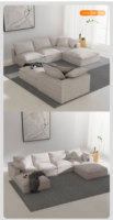 Saien Modernes Ecksofa-Set Komprimierte Vakuumverpackung Modulares Bett Apartment Lager Wohnzimmer Umweltfreundlich