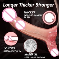 Weicher Silikon-Intim-Protektor, Realistische Textur für zusätzliche Länge, IPX7 Wasserdicht, Erwachsenen-Sexspielzeug