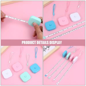 IDEA GIFT Promotional Mini Tape Measure Portable lanyard Design Plastic 1.5m Retractable Tape Measure with logo custom - Product Image 5