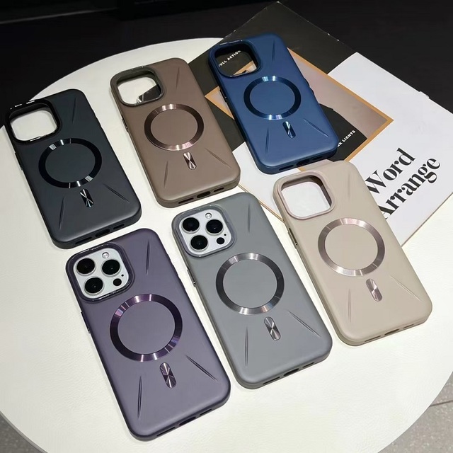 Slim Hard Cell Phone case with Magnetic for Iphone 16 15 14 13pro Max Shockproof Designer Phone case