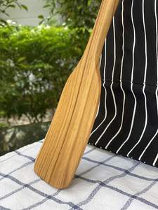 YIKE Spatule en bois de teck de 18 pouces, grande cuillère en bois, spatule robuste, pagaie à remuer pour la cuisine dans une grande casserole - Product Image 3