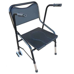 Medtronic Medical Folding Toilet <b>Chair</b> <b>With</b> <b>Wheels</b> For Elderly Indoor Use Black - Product Image 2