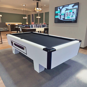 Thương Mại 7ft Đồng Xu Hoạt Động Tây Ban Nha Slate Bảng Hồ Bơi 30Mm Thép Khớp Bột Tráng Bóng Trở Lại Hệ Thống <span class=keywords><strong>Snooker</strong></span> Bàn Bida - Product Image 6