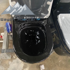 Wayon Luxurious Dark <strong>Green</strong> with Gold Trim <strong>Single</strong> Toilet Modern and Elegant Ceramic Suitable for Home/hotel Use - Product Image 6