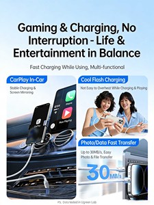สายชาร์จและถ่ายโอนข้อมูล UGREEN USB-C to iPhone รองรับ PD ชาร์จเร็ว 3A ความยาว 1 เมตร สายถักไนลอน สำหรับอุปกรณ์ iOS - Product Image 3