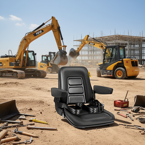Cinturón de seguridad envolvente ajustable y universal Vevor con reposabrazos para excavadoras, montacargas, tractores y cargadoras de ruedas. - Product Image 2