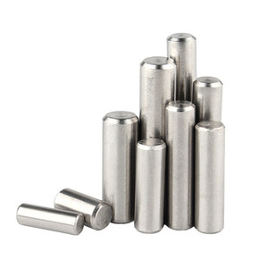 Goupilles de centrage cylindriques en acier inoxydable 304, entièrement filetées M2.5, finition polie, taille personnalisée, vente en gros - Product Image 5