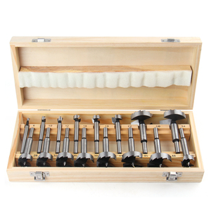 16Pcs Thép Carbon Cao <span class=keywords><strong>Forstner</strong></span> Mẹo Gỗ Công Cụ Làm Việc Lỗ Saw Cutter Bản Lề Khoan Bits Vòng Shank - Product Image 1