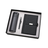Promo En Gros : Ensemble Cadeau Personnalisable en Cuir PU avec Bloc-Notes A6 Rechargeable, Stylo, Mug Isotherme et Clé USB