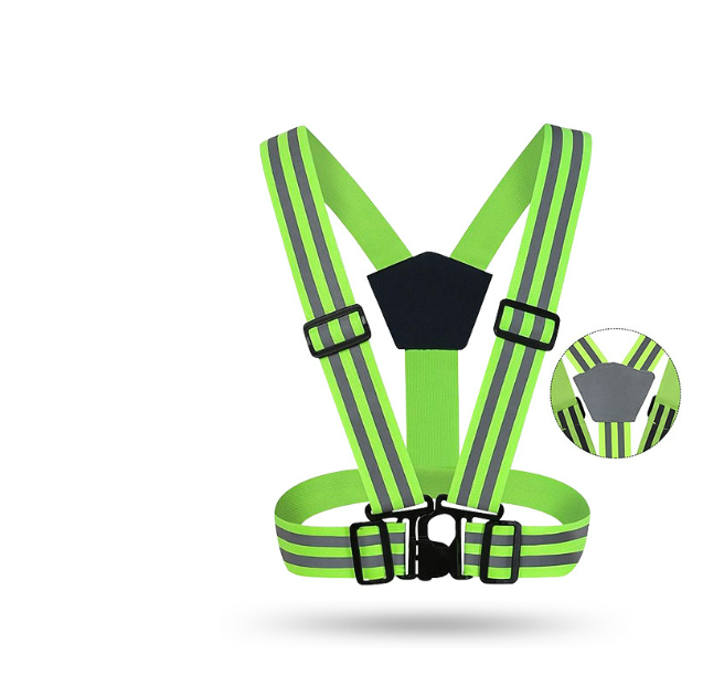 Оптовая продажа, ночная ходьба, высокая видимость, светоотражающая лента, подтяжки, поддерживающие индивидуальные цвета