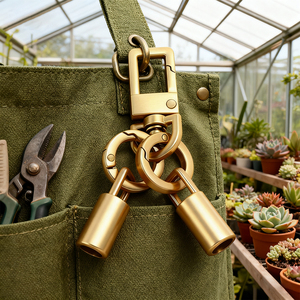 Metal DIY <strong>Swivel</strong> <strong>Clasps</strong> Lobster Buckle Chain Pendant Lanyard Push Gate Snap Hook with <strong>Key</strong> <strong>Ring</strong> Bag Hardware - Product Image 6