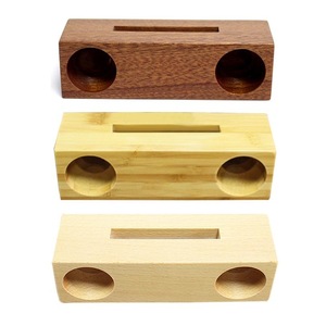 Soporte de <span class=keywords><strong>altavoz</strong></span> para teléfono móvil, amplificador de sonido de bambú para <span class=keywords><strong>Samsung</strong></span>, soportes de madera, soporte de escritorio - Product Image 3