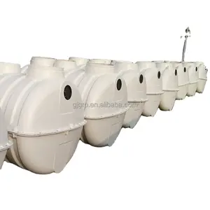 Küçük ev tuvalet kanalizasyon tankı 0.5m3 1m3 1.5m3 2m3 2.5m3 3m3 4m3 5m3 FRP septik tank