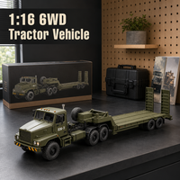 Camion RC Crawler - Véhicule télécommandé de niveau expert avec carrosserie métallique, chargeur inclus, portée de 40 m, prêt à l'emploi, utilisation intérieure/extérieure