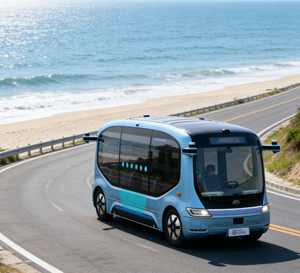 Les minibus sans conducteur sont adaptés aux villes touristiques comme moyens de transport intelligents sans conducteur pour les passagers. - Product Image 5