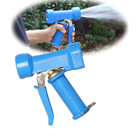 Pistolet de pulvérisation d'eau en laiton robuste arroseur d'irrigation de jardin réglable divers flux de lavage pulvérisateur de pistolet de dingo d'eau