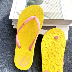 Logo imprimé personnalisé été hommes caoutchouc plage bain douche pantoufles tongs pantoufles en caoutchouc bon marché tongs - Product Image 4