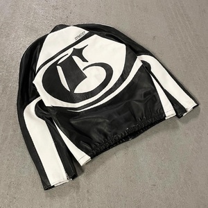 Custom Design Fashion Men's Leather <b>Jackets</b> <b>Patch</b> logo Zip up Coat Stand-up Collar Loose Cut and Sew PU Leather <b>Jacket</b> - Product Image 3