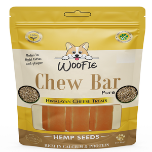 Woofie - Golosinas Dentales Naturales Sin Granos para Perros, Hechas con Semillas de Cáñamo Puro del Himalaya - Product Image 1