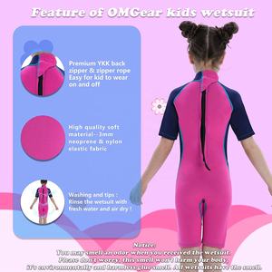 Costume da bagno termico in Neoprene per bambini 2mm in Neoprene uno pezzo da sub con cerniera posteriore per bambini ragazzi giovani ragazze sport acquatici muta da cartone animato - Product Image 4