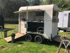 Chariot de vente de pizza mobile rétro en plein air 2024, chariot de restauration rapide, camionnette, remorque, Europe - Product Image 4