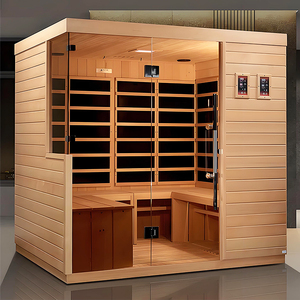 Tùy chỉnh thực hiện Thiết kế quang phổ đầy đủ hồng ngoại phòng tắm hơi cabin ánh sáng đỏ trị liệu phòng tắm hơi thoải mái hiệu quả cho căn hộ sử dụng - Product Image 1