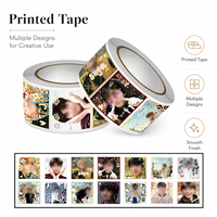 500 autocollants Washi Graffiti Bangtan Boys, cartes carrées Kpop Idol, ruban adhésif pour fans et autocollants décoratifs pour scrapbooking DIY