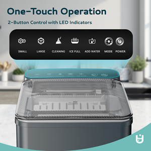 EUHOMY Gris 9Pcs/6Mins 26.5 Lbs/24H Bullet Comptoir Machine à glaçons taille 2 Ice Maker Prix de commande en gros certifié ETL - Product Image 5