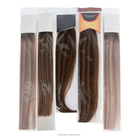 Extensions de cheveux chinois 6D en gros, cheveux humains vierges Remy 12A, extensions de cheveux lisses en soie avec cuticules intactes