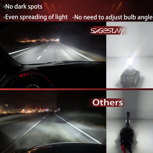 Bombillas LED D1S D3S D8S para Faros Delanteros, 360 Grados, Luz Blanca de 6000K, Chip Epistar, IP67 Impermeable, Kit de Conversión de Haz Combinado para A3 Q3 - Product Image 6