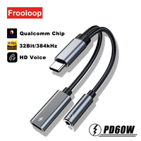 USB C vers 3.5 MM Jack AUX Audio Écouteur DAC Adaptateur Type-C 3 5 Convertisseur Casque Avec 60W PD Charge pour iPad Pro Air Samsung
