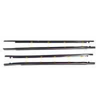Pour Toyota Corolla AE100 1991-1997, ensemble de moulures de garniture extérieure des portes avant et arrière, 4 pièces, noir, joint d'étanchéité de fenêtre, 75710-12490