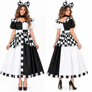 Costume d'Halloween <span class=keywords><strong>Mickey</strong></span> Mouse à carreaux noir et blanc pour cosplay - Product Image 4